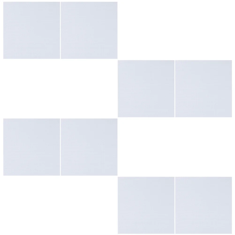 

8pcs Cross Stitch Cloth Polyester Embroidery Fabric Gridding DIY Supplies Curtains Pillows Decorative Paintings