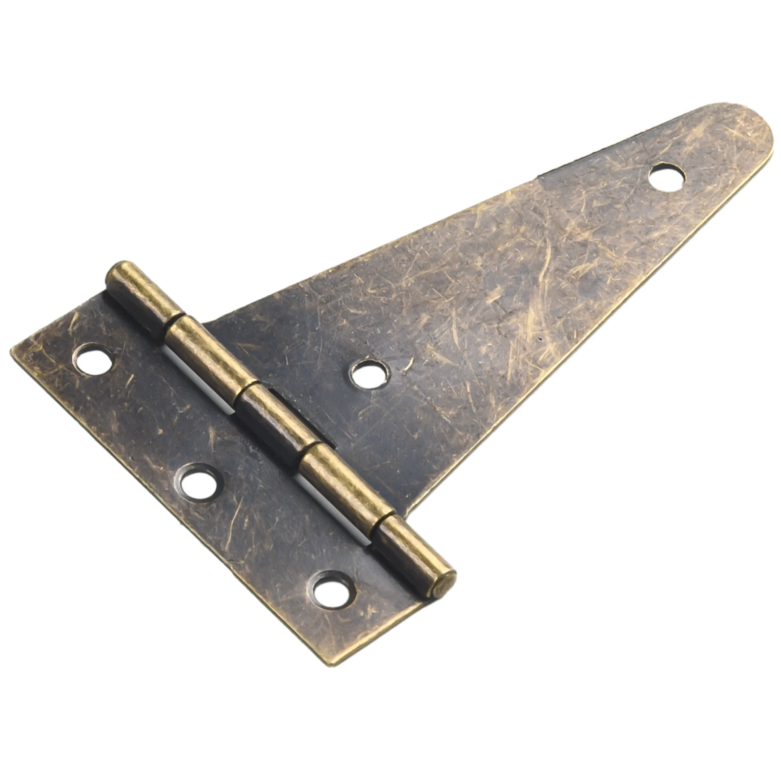 2pcs Hinges Bronze Flat For Wood Wine Box Galvanized iron Hardware Repair T shaped With screws Supplies Equipment