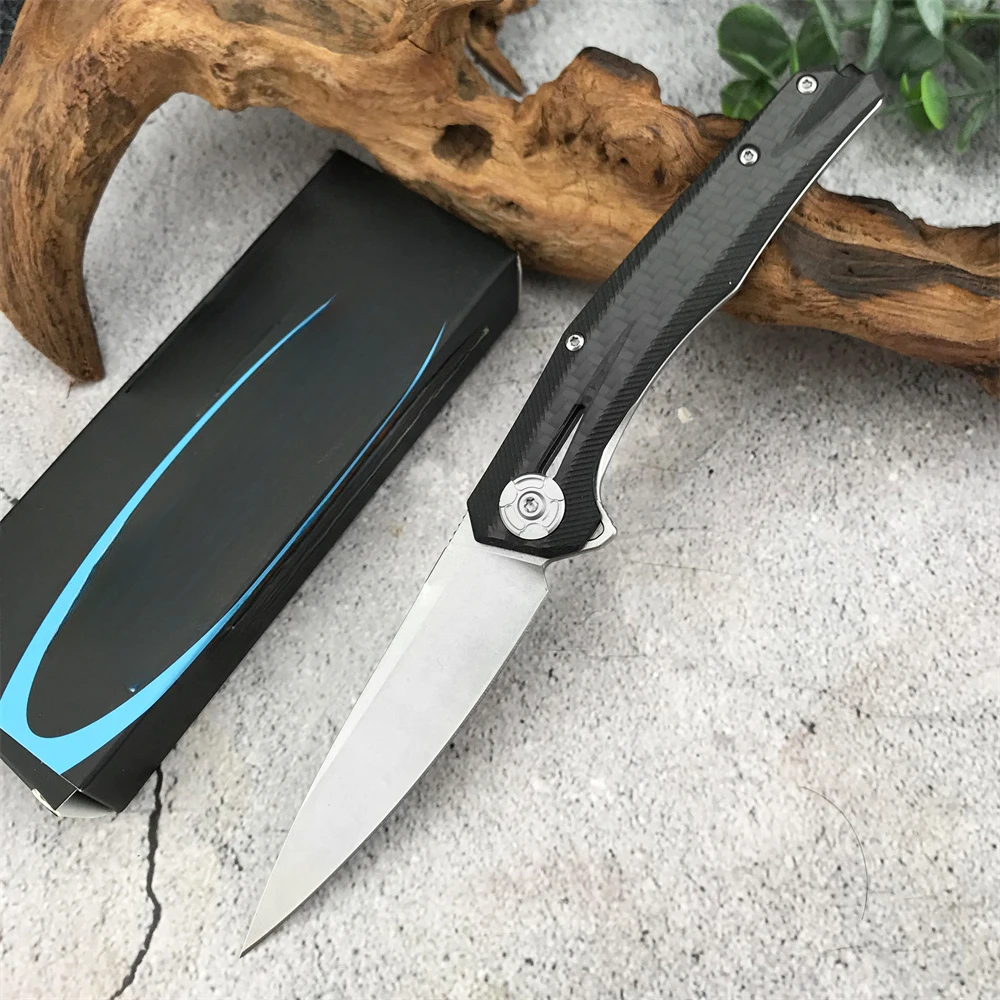 

Легкий карманный складной нож 0707, острое лезвие D2, G10 + ручка из углеродного волокна, тактические инструменты для выживания в джунглях на открытом воздухе