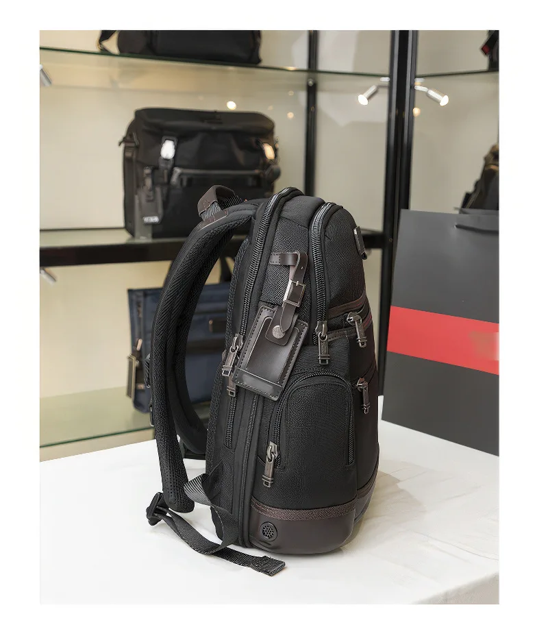 Mochila masculina de nylon de grande capacidade, mochila casual espaçosa para trabalho e viagens 222681