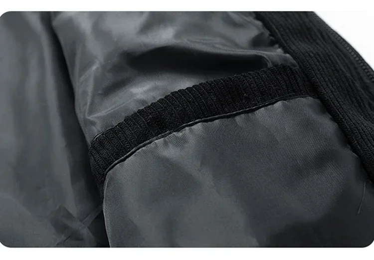 Cordjacken für Herren, Herbst-Winter-Windbreaker, einfarbige, lässige Cargo-Jacke mit mehreren Taschen, Oberbekleidung, modische Utility-Jacke – Detail 11