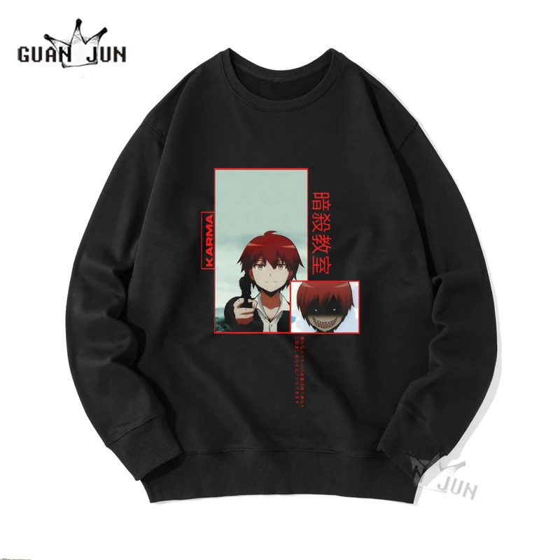 Men and Women Hoodies Funny Unisex Casual Long Sleeve Japanese Anime Assassination Classroom Karma Akabane Harajuku Sweatshirt