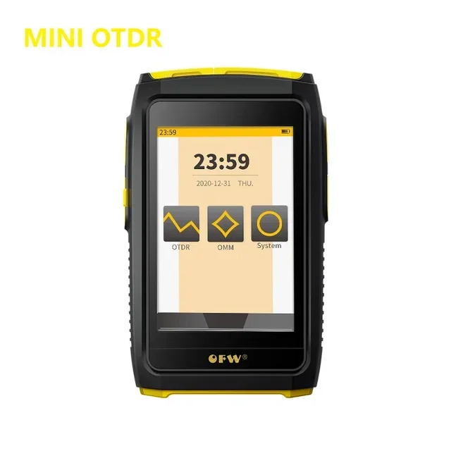 Imagem -05 - Ofw Mini Otdr Fibra Ativa Teste ao Vivo 1550nm 20db Fibra Óptica Reflectômetro Touch Screen Vfl Ols Opm Fwt100