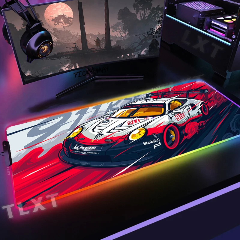 

Большой игровой коврик для мыши с RGB-подсветкой, 900x400