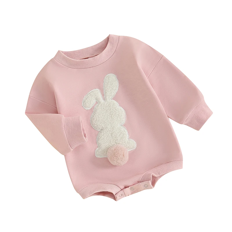 My First Easter Baby Boy Girl Outfit Newborn Infant Bunny Romper Bubble Sweatshirt Bodysuit 1St Easter Baby Clothes