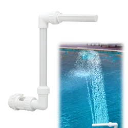Swimming Pool Waterfall Fountain Kit Sprinklers PVC Feature Water Spay Pools Water Fun Accessories For 1.5 Inch Pool Interfaces