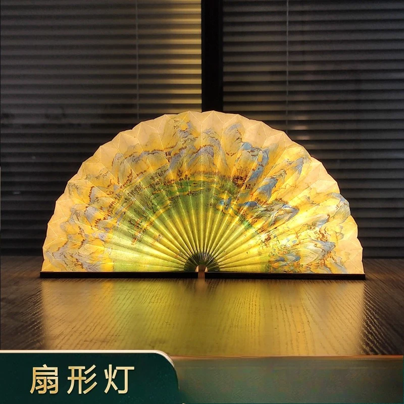 Fan book light LED atmosphere night light merchandise gift folding desk lamp enterprise creative gift fan light