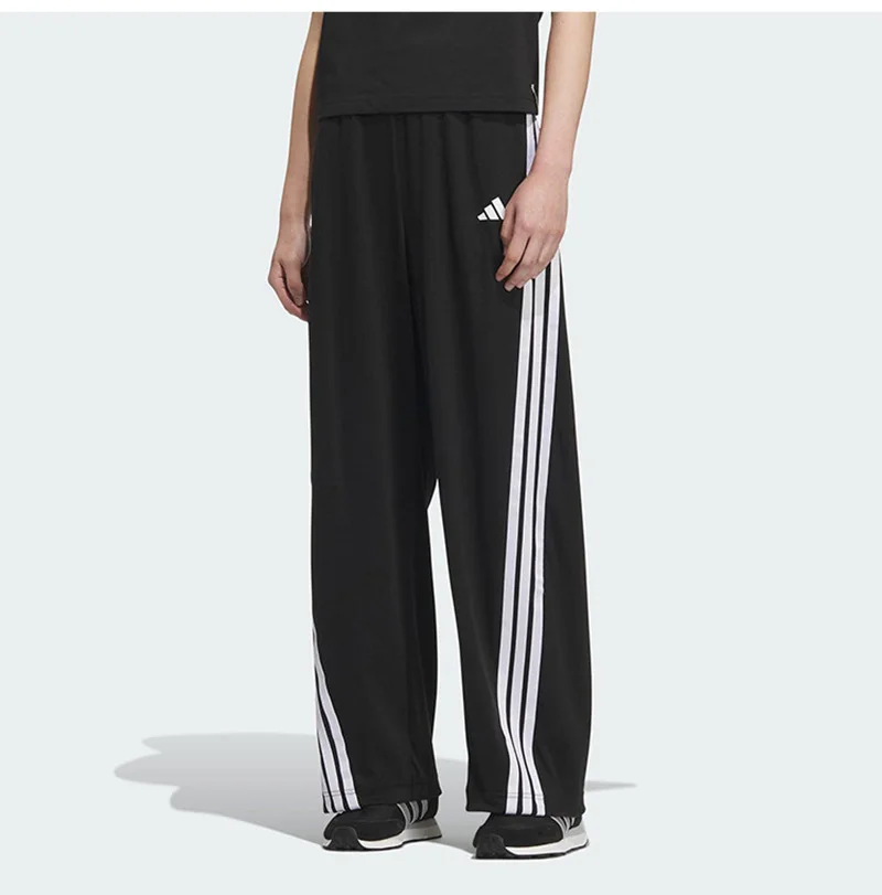 Adidas Women's Pants KE5802 - Knitted Loose-Fitting Straight Banana Pants - Casual Sports Pants