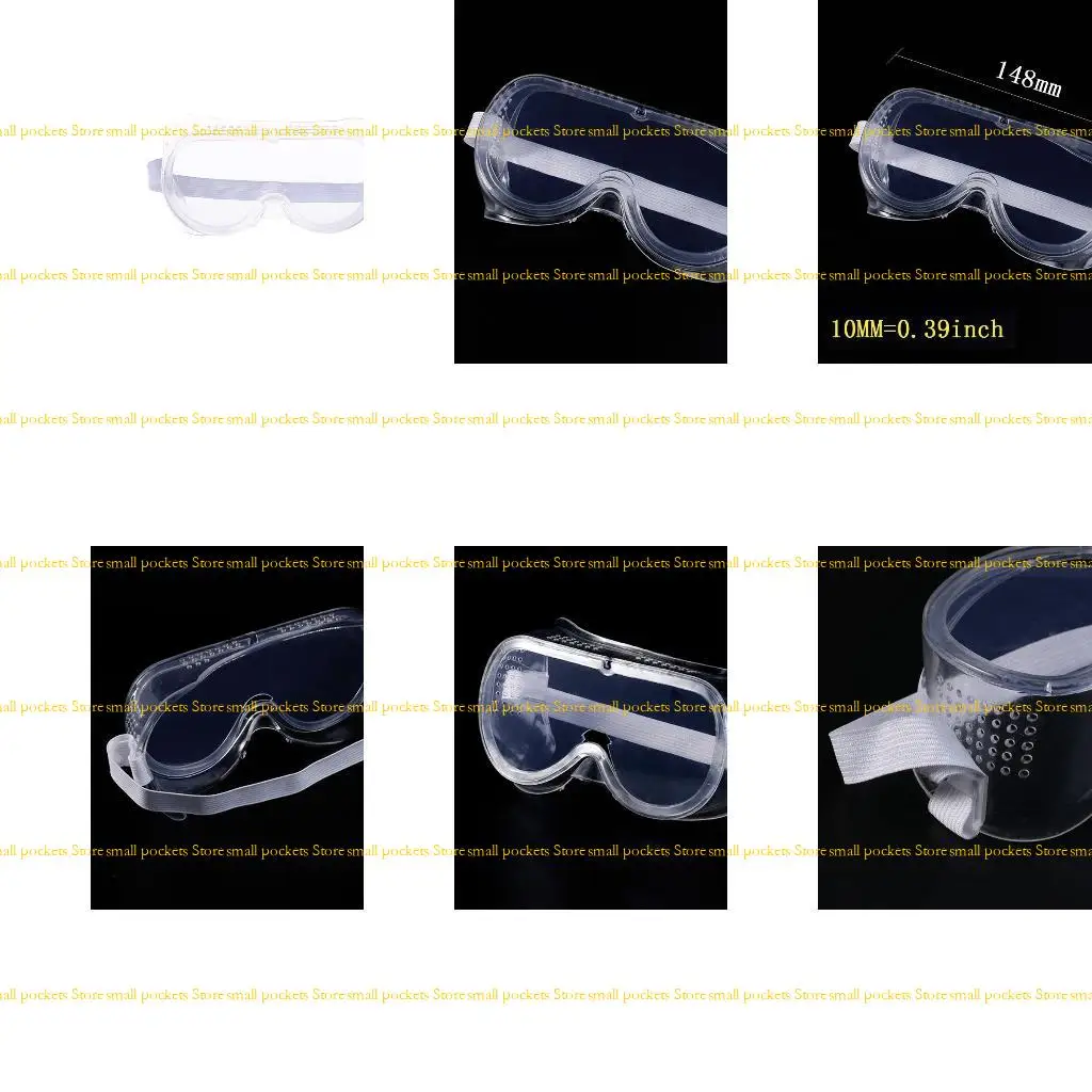 

R1WD Safety Goggles Fog Resistant Protective Safety Glasses Elastic Bands Comfortable Wear