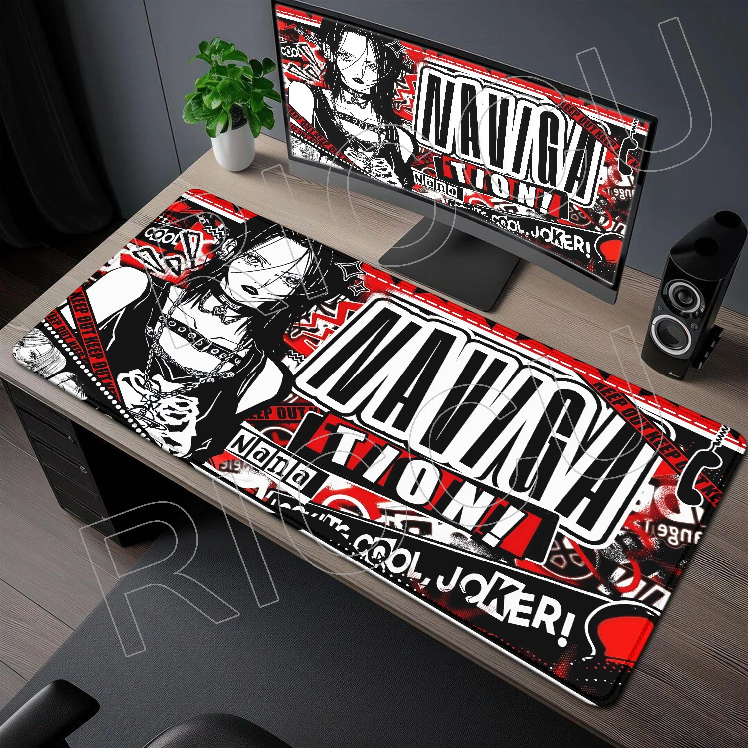 

HD Printing XXL Anime NANA smoke Mouse Pad PC accessories carpet Desk Mat Cute Gaming Keyboard Protective Large Gamer Mousepad