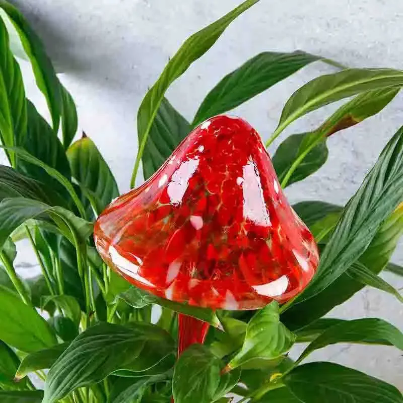 

Стеклянная самополивная лампа для растений, автоматическая капельная ирригация, вставка для горшечных растений, садовые грибы, устройство для полива растений