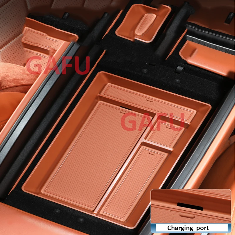 

For AITO M9 2024 2025 Handbox Storage Box Central Control Storage Box Artifact Automobile Interior Refit Supplies Parts Cover