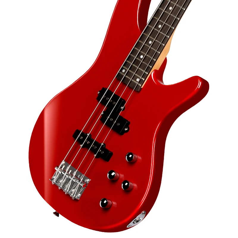 4 String Electric Bass Guitar Basswood Body Rosewood Fingerboard Stringed Instrument For Beginner Practice And Daily Learning