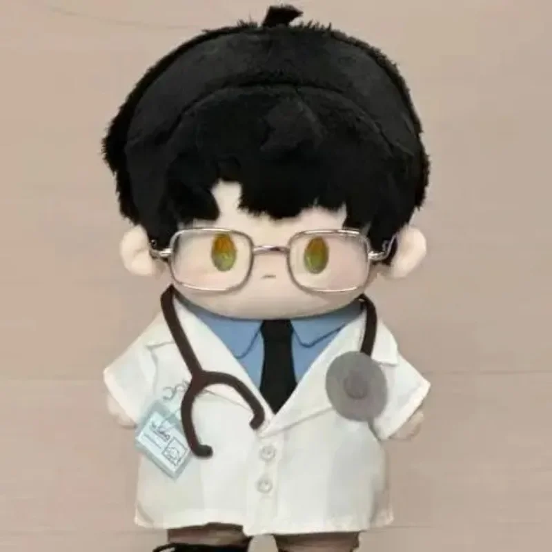 

Love and Deepspace Zayne 20cm Cotton Doll White Coat Clothes Doctor Surgical Uniform Pants Tops Shoes Accessories for Idol Dolls