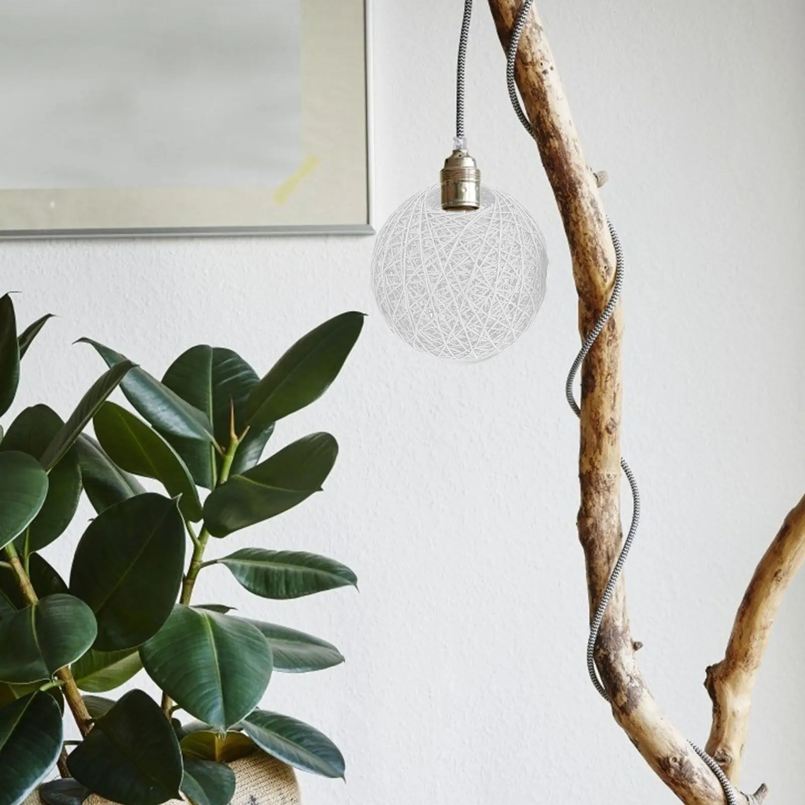 

2 шт. абажуры из ротанга в простом стиле, плетеные, для использования в помещении, декоративные, для рассеянного освещения, создающие теплую атмосферу