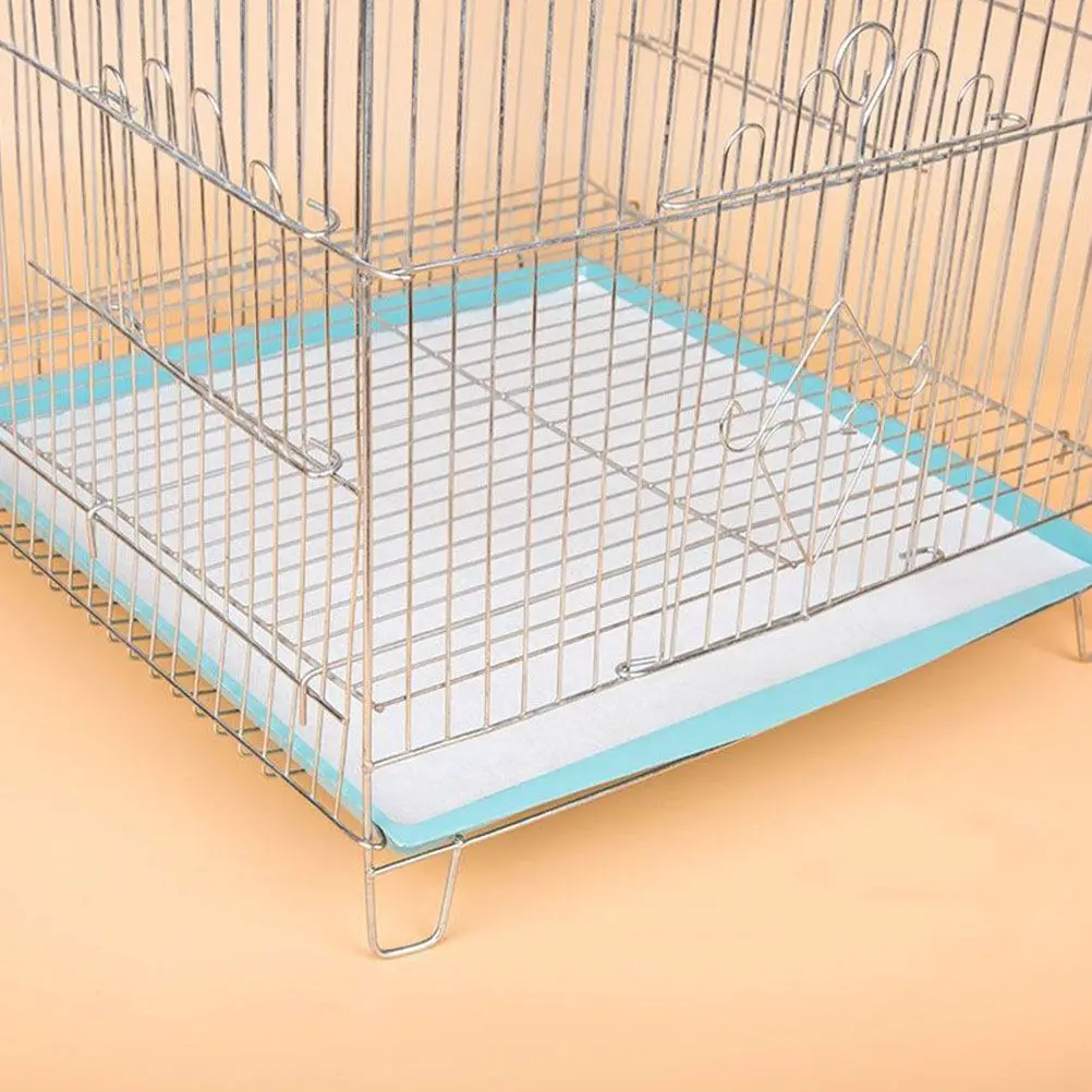 100Pcs Reinforced Thick Bird Cage Paper Mats High Absorption Low Odor Disposable Liners for Pet Parrot Parakeet Cage Accessories