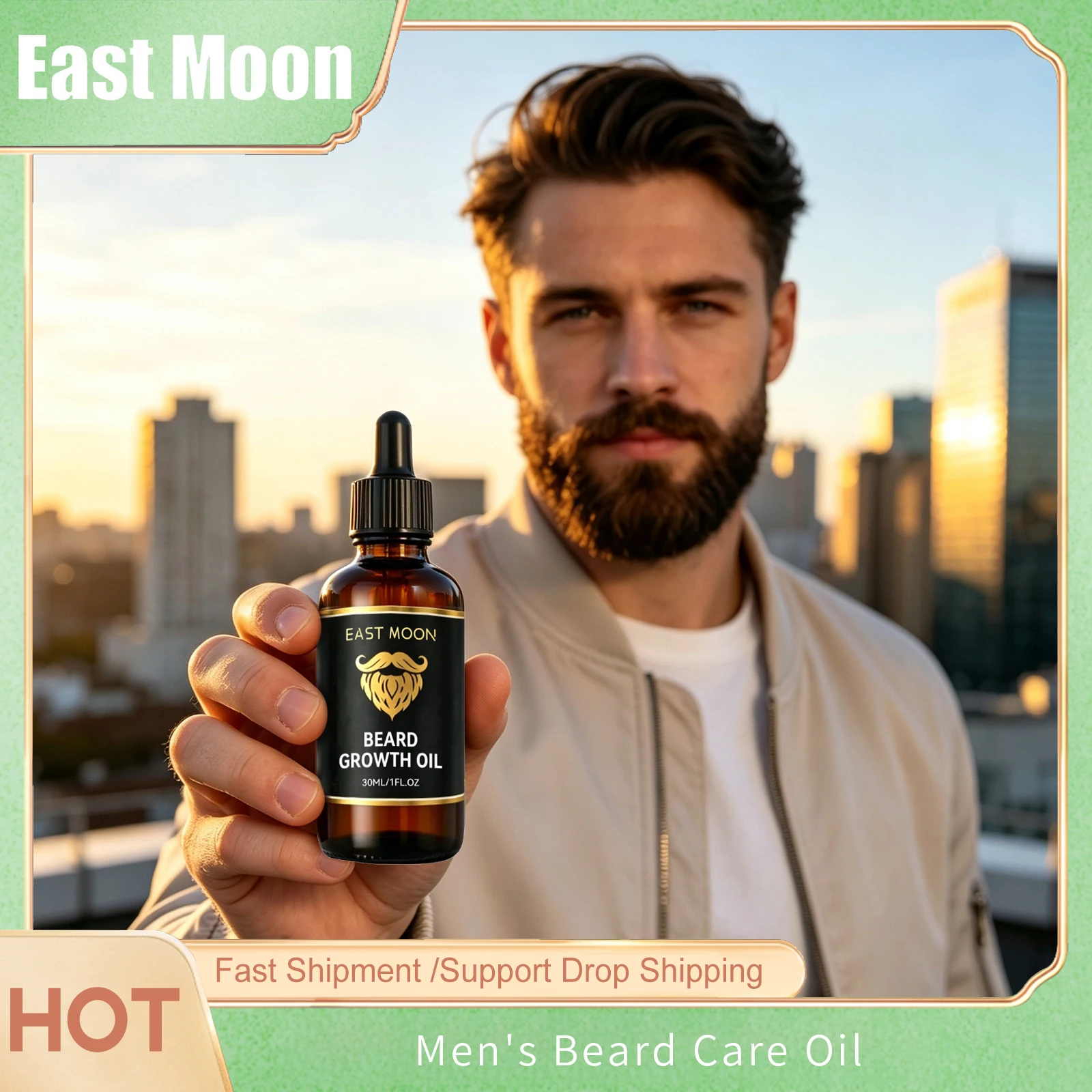 Men'S Grooming Tonic - East Moon Beard Growth Oil For