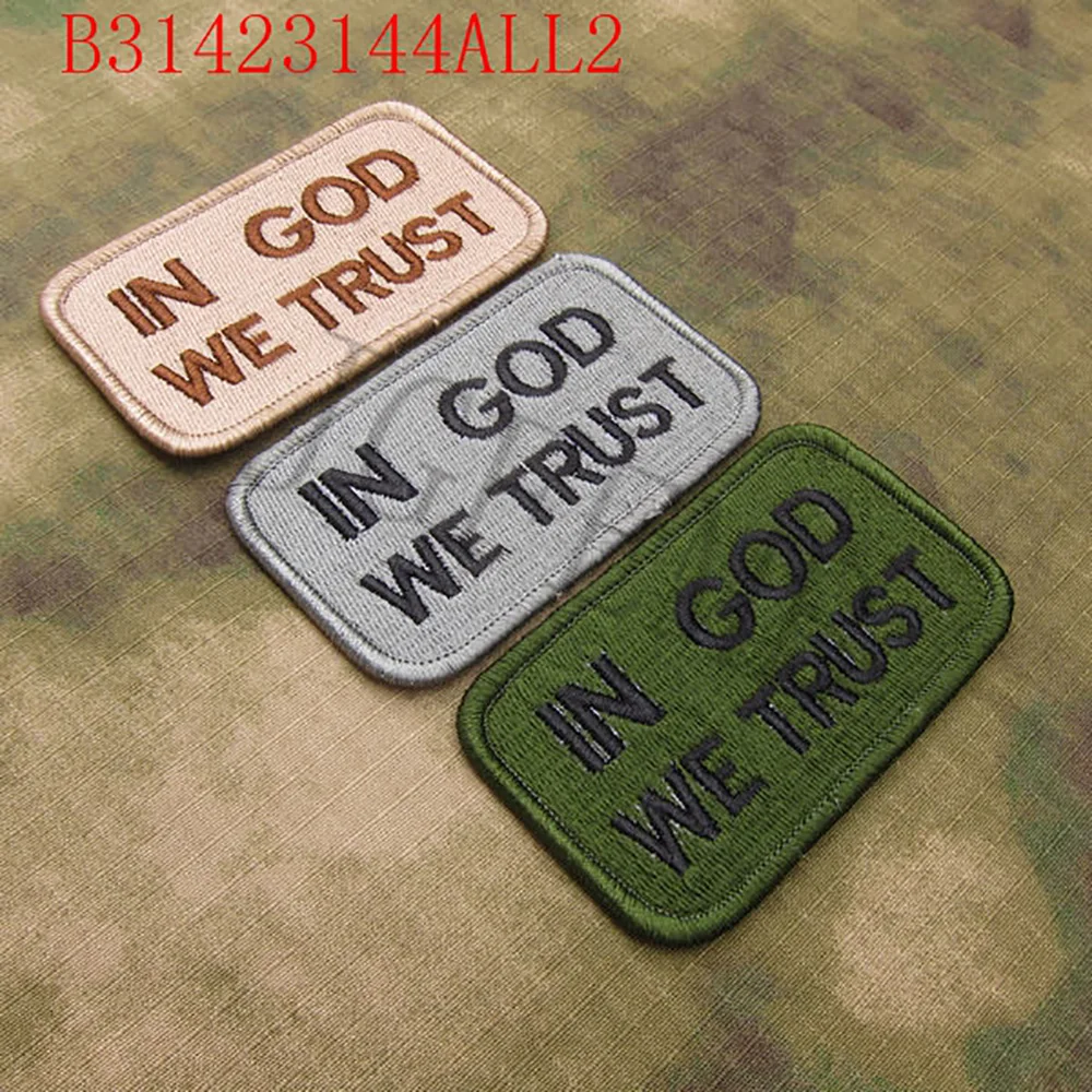 Full Embroidered Act of Valor 160th Sar, Devgru, SealTeam6 in GOD, WE TRUST Embroidery