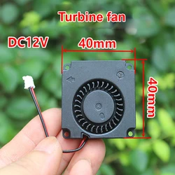 Silent Cooling Fan 4010S Brushless Fan 10mm side outlet 40mm Turbo blower gentle breeze 4010 DC 12V For 3D Printer Innovative