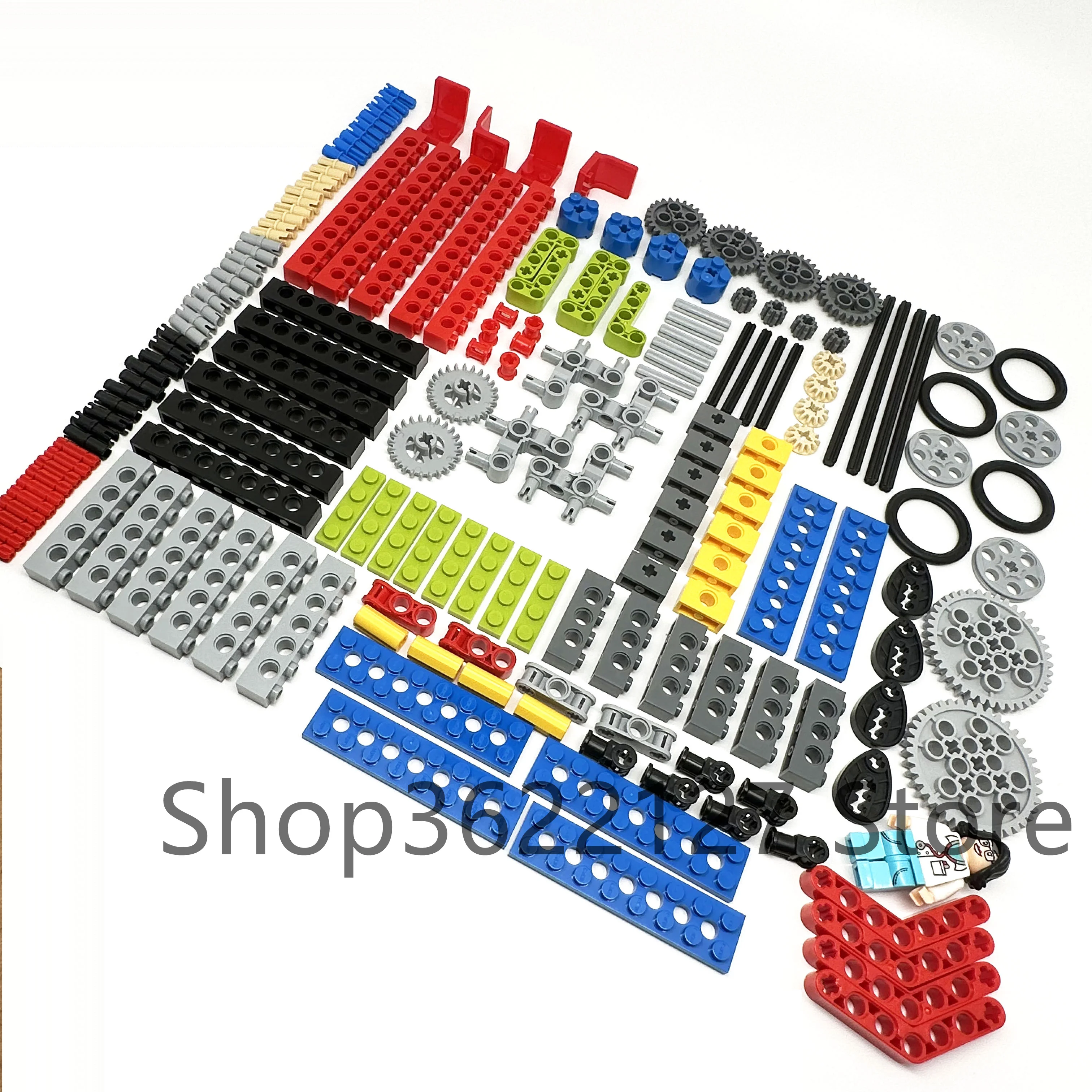 MOC Technical Parts Gear Axle Worm Rack Conector Bulk Bricks Assembles Particles DIY Building Blocks High-tech Toy for Children