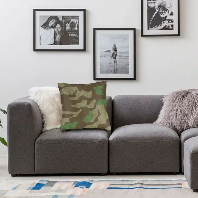 Splittertarn Splinter Camo Camouflage Cushion Cover Bedding Sofa WW2 Military Army Art Throw Pillow Case Decoration Pillowcase