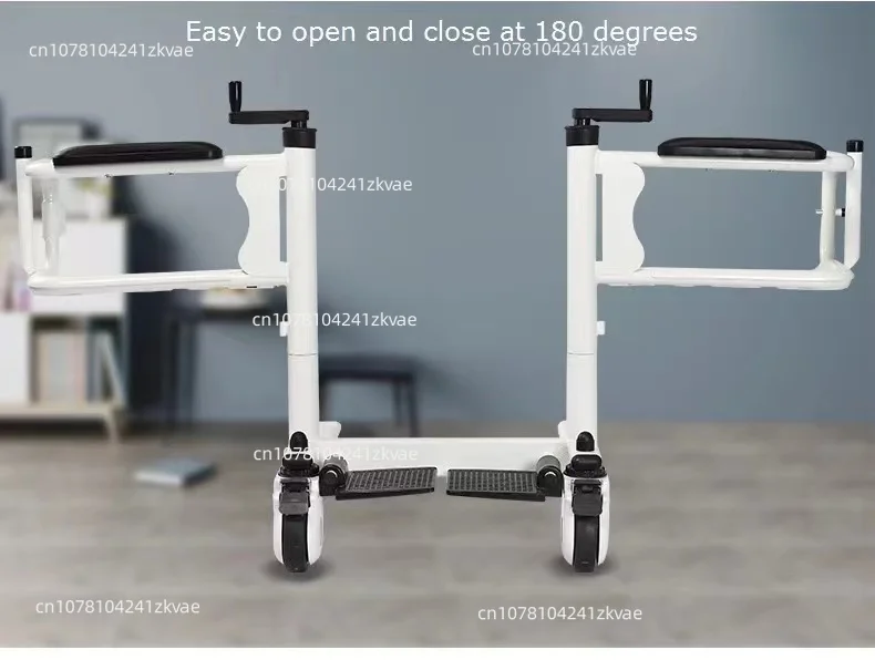 New Hospital Patient Lift Transfer Chair for The Disabled To Transfer To The Toilet The Hand-operated Elderly Shower Chair