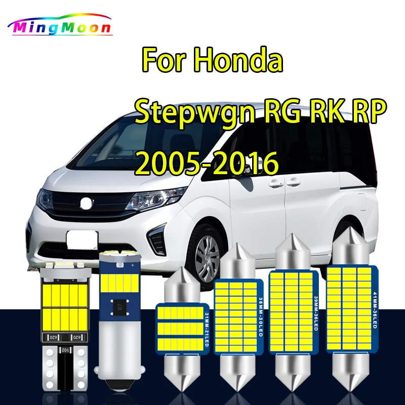 For Honda Stepwgn RG RK RP 2005-2013 2014 2015 2016 Vehicle Lamp LED Interior Map Dome Trunk Light Kit Car Led Bulbs Canbus