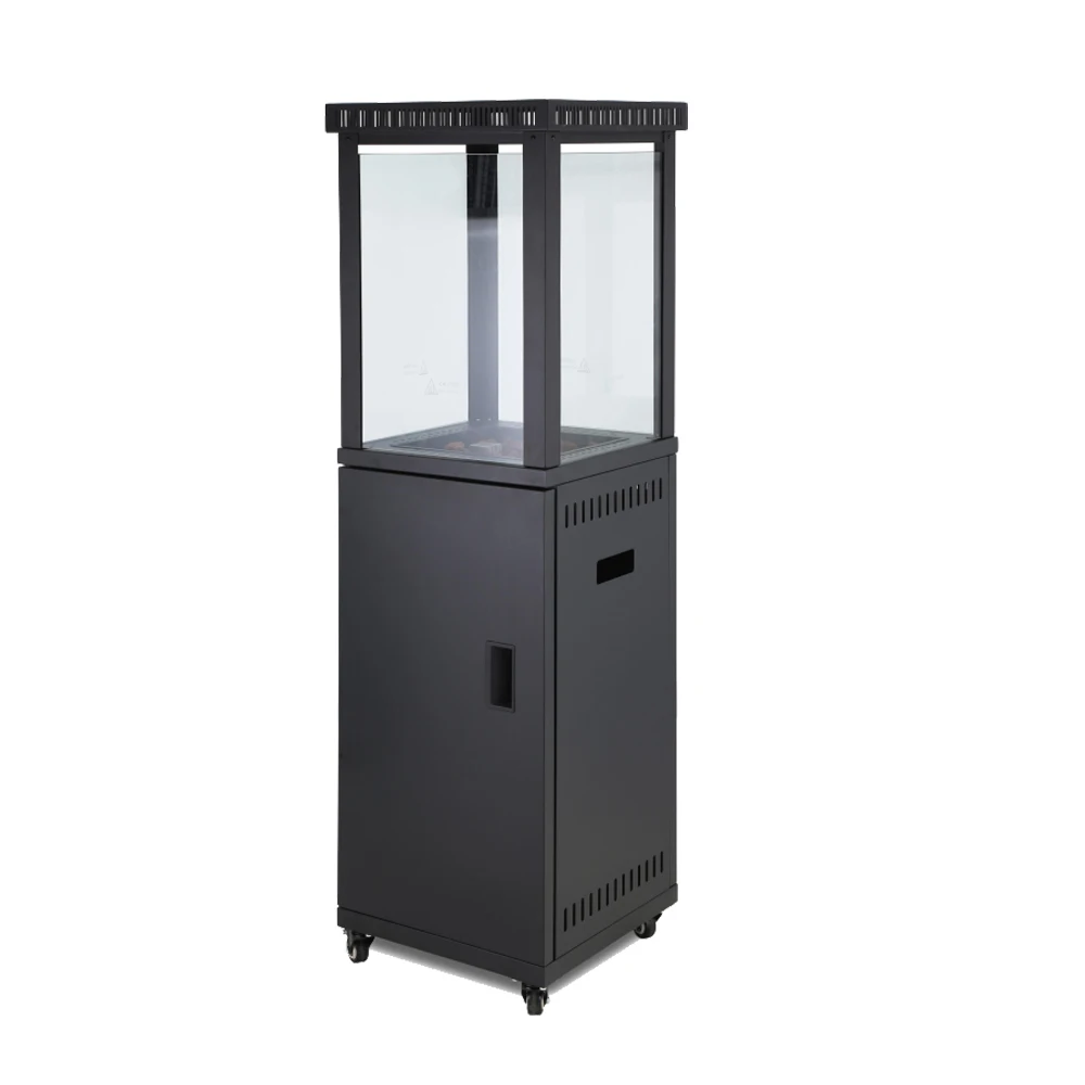 China Factory's Modern Square Design Gas Heater for Outdoor Patio LPG Gas Good Price Iron Material for Camping Use