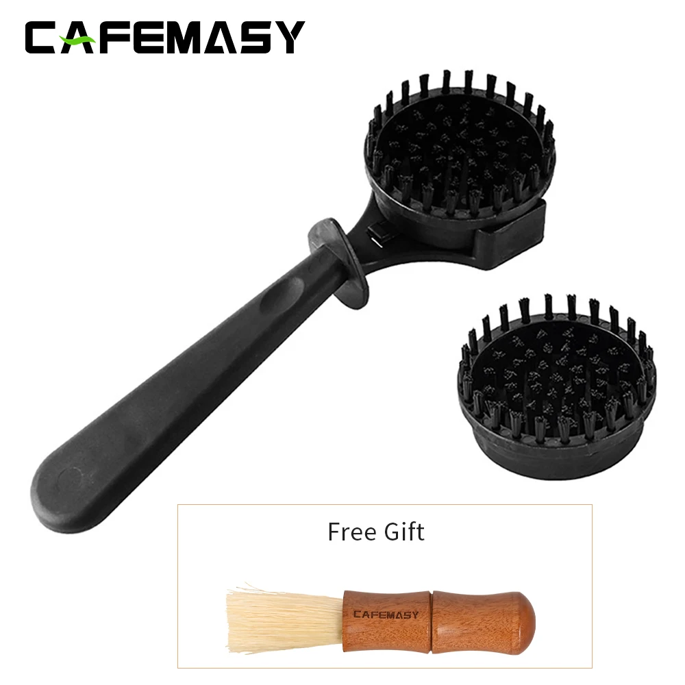 Coffee Machine Cleaning Brush 51/58mm Espresso Coffee Maker Group Head Cleaning Brush Barista Cleaning Tools Accessories