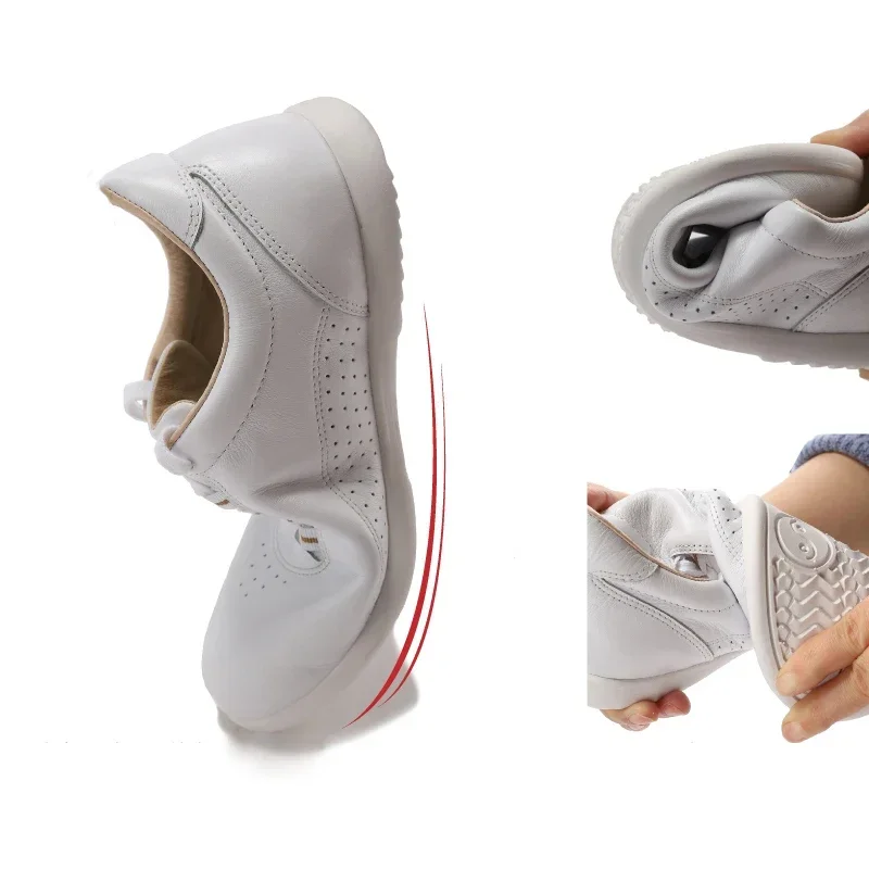 Genuine Leather Kung Fu Tai Chi Shoes Martial Art Shoes Wushu Sport Sneakers Cowhide Leather Unisex Men Women 2022 Custom