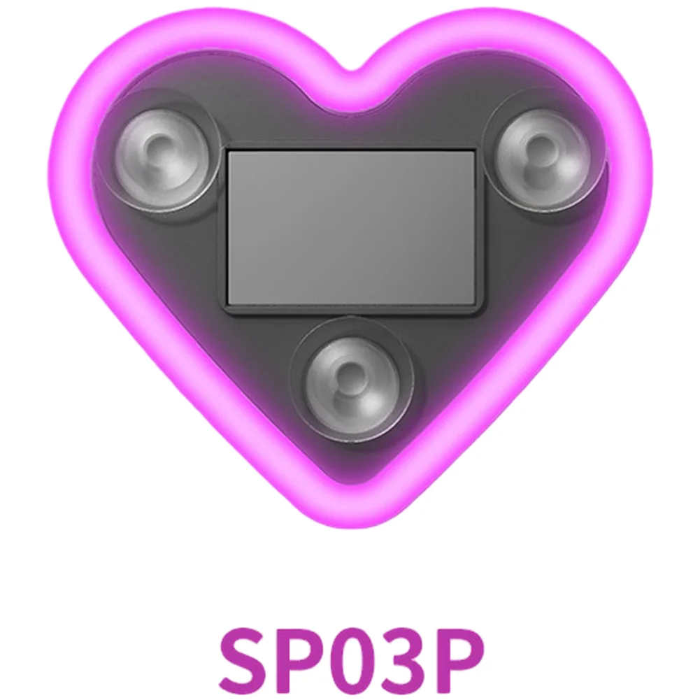For Night Lighting Window Light Display Heart Shape Ambient Light Nighttime Car Ambiance Customizable Lighting Modes