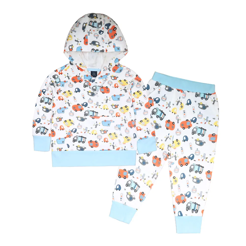 Baby Boy Clothing Toddler Boy Clothes Long Sleeve Hooded Tops Pants Clothing Sets Baby Spring Infants Outfit Infant Kids Clothes