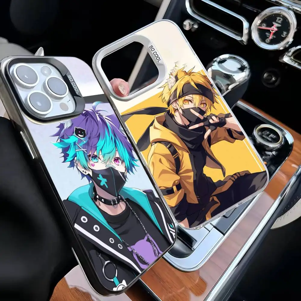 

Japanese Cat Boy Phone Case For iPhone 16,15,14,13,12,11,Mini,Pro,MAX White Matte Shockproof Cover