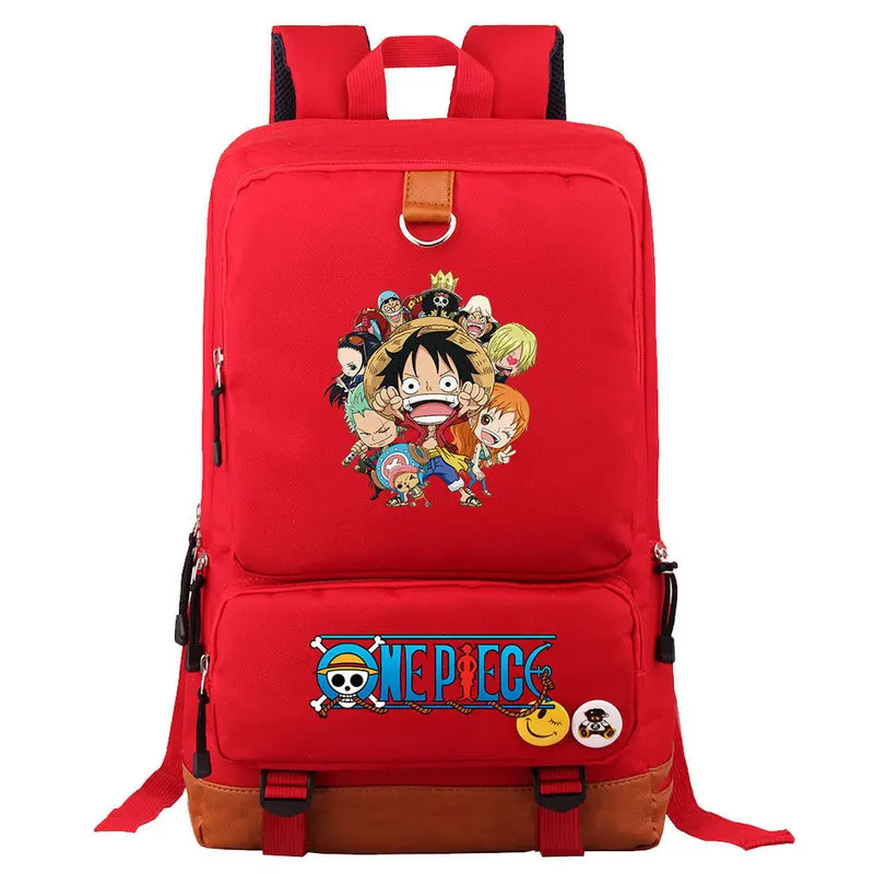 

Anime Cartoon One Piece Luffy Printing Student Backpack Large Capacity Computer Bag Men'S And Women'S Backpack Sports Hiking Bag