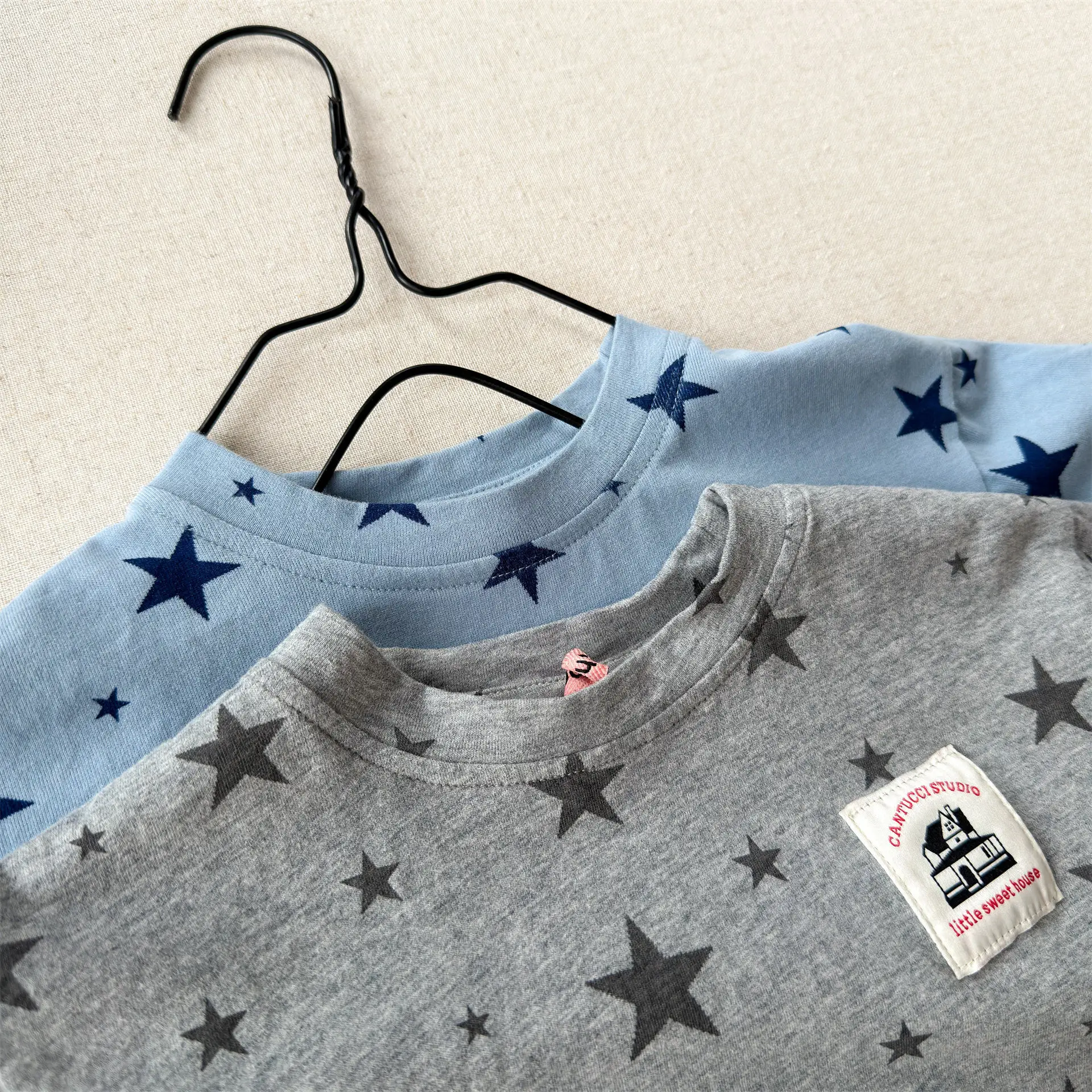 Summer Baby Boys Printed T-shirts Loose Short Sleeve Tees Korean Style Toddlers Kids Casual Tees
