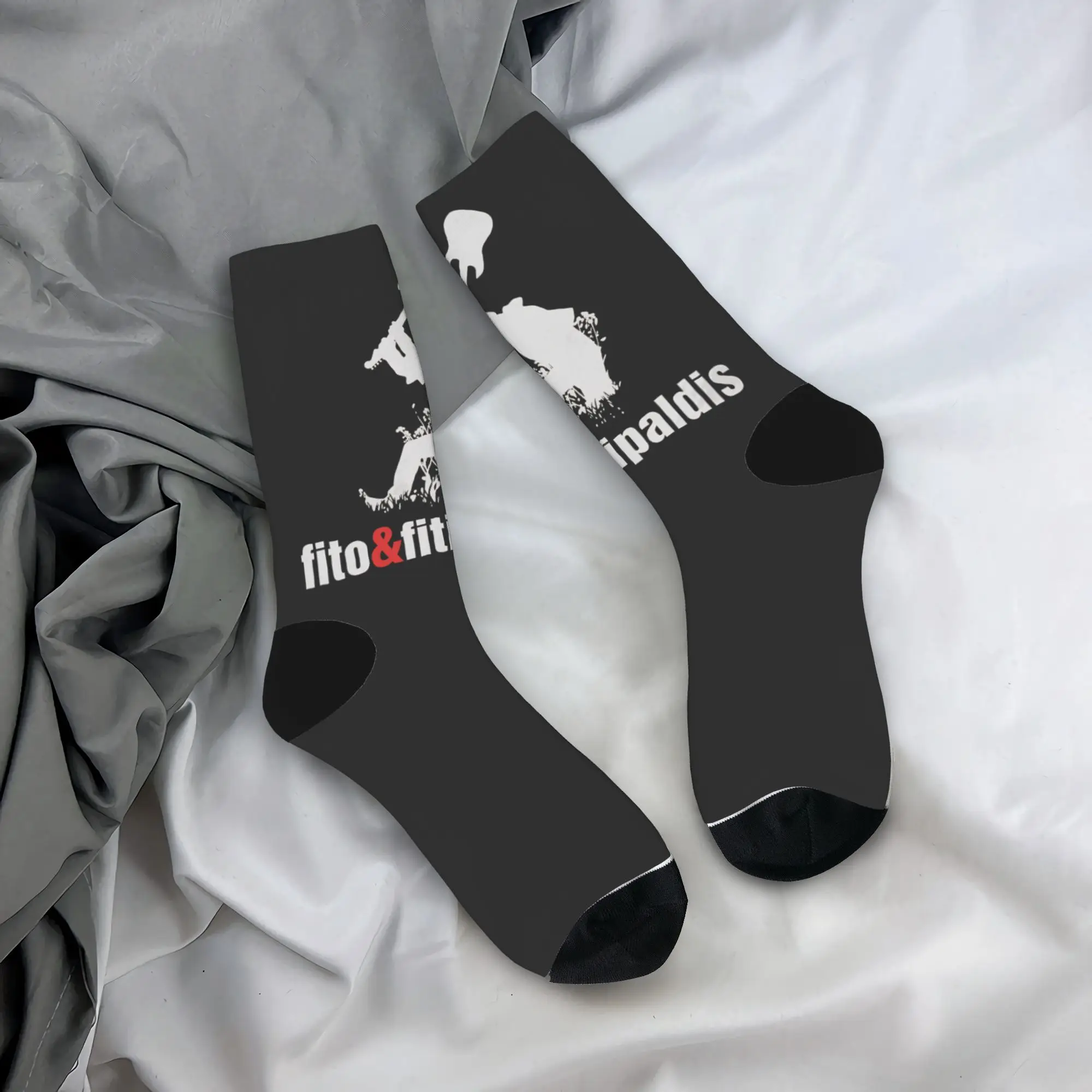 

Fitos Fitipaldis Band Socks Printed Stockings Anti Skid Women Men Socks Soft Breathable Autumn Kawaii Skateboard Socks