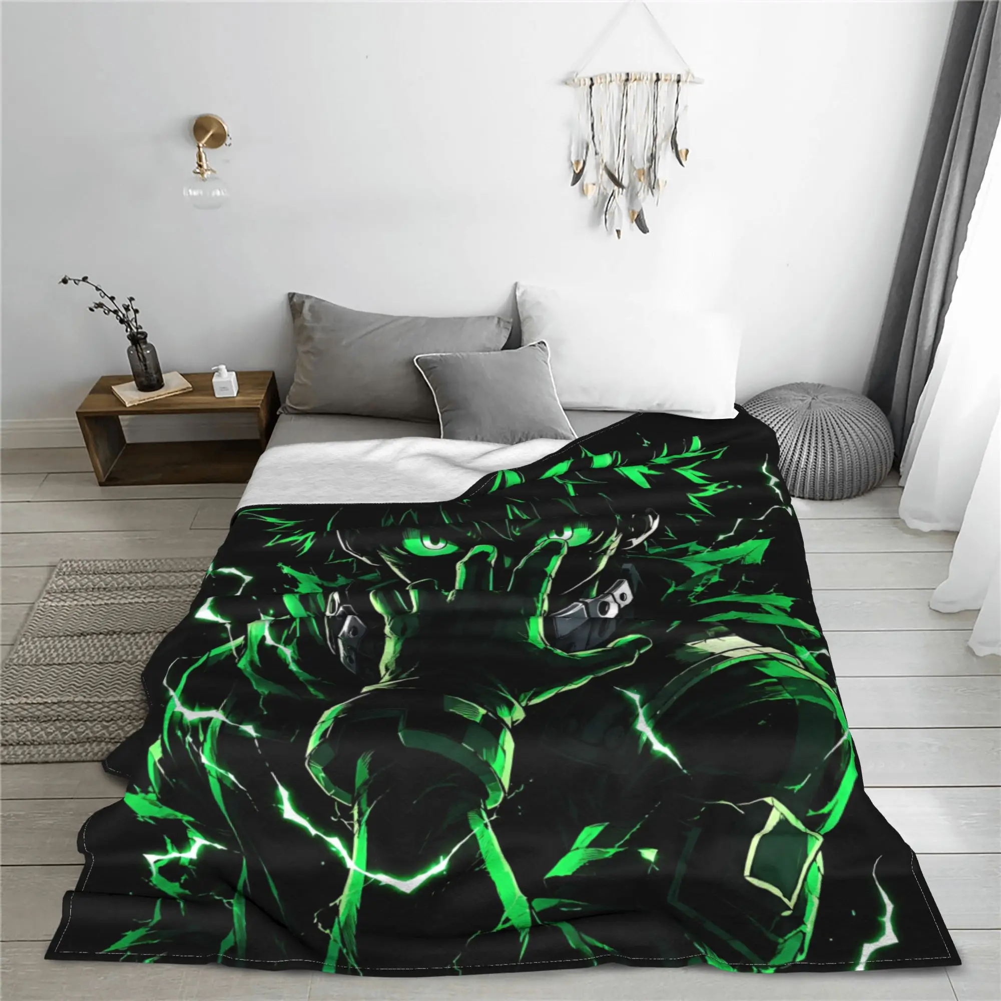 1PC Izuku Midoriya  Winter Blankets for Adults Bedding Home Interior Sofa Knee