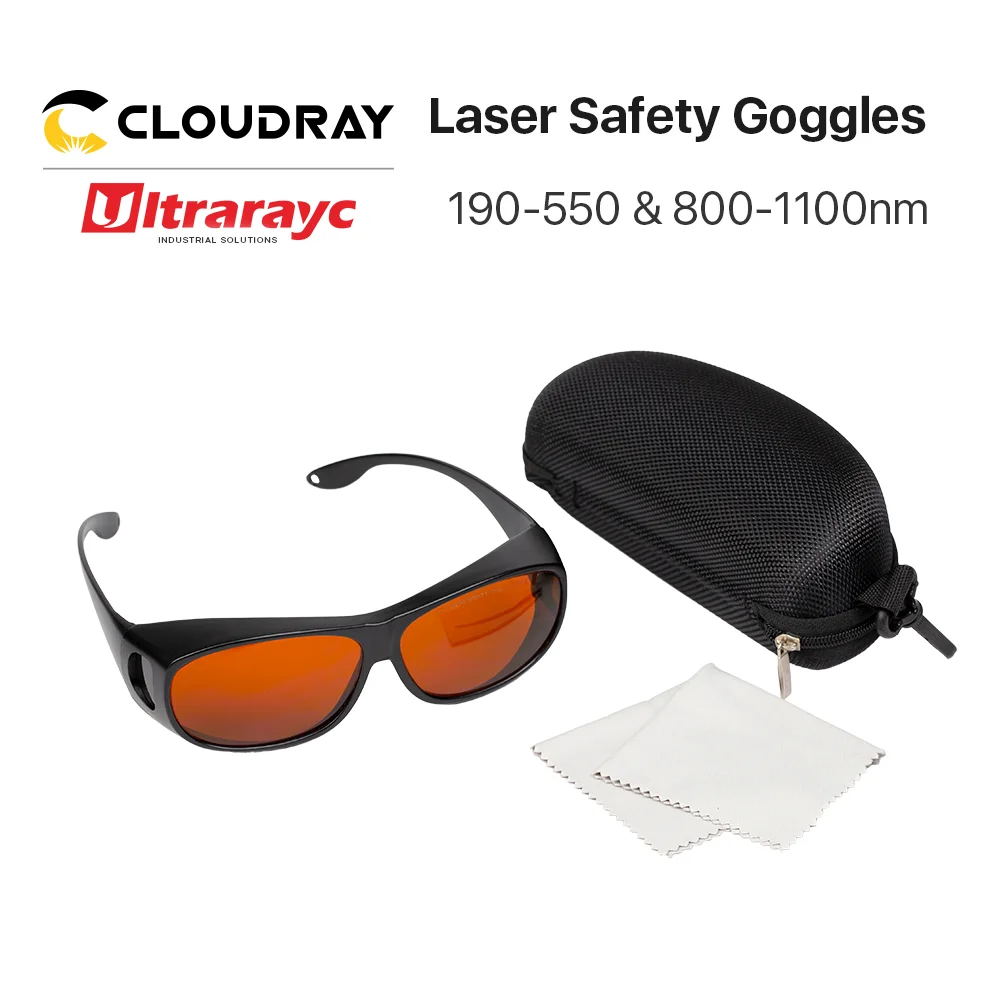 

Wholesale 355 & 532nm Laser Goggles Medium Size Type B Protective Glasses Shield Protection for UV & Green Laser Safety Goggles