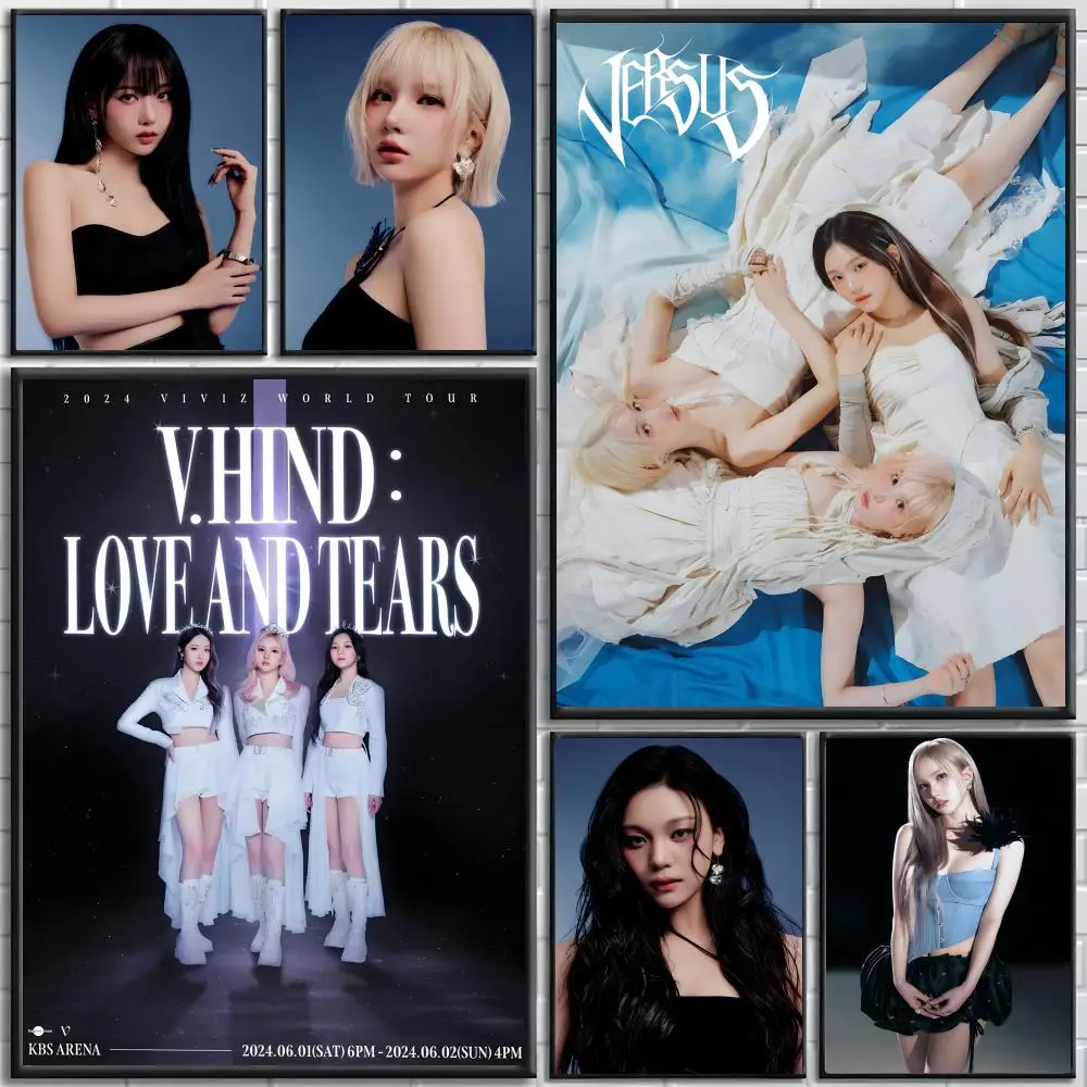 Pop Group VIVIZ Poster Bedroom and living room posters, canvas paintings, wall art, home decoration