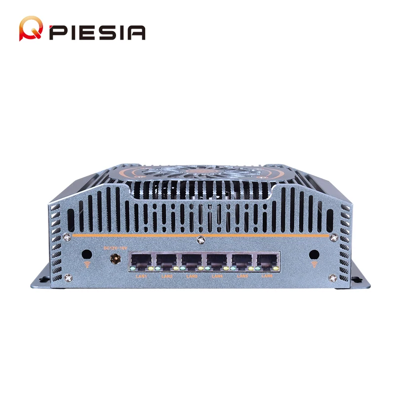 Piesia 12th Gen AI Robot Edge Computing IoT Gateway 6 Lan Core I5 I7 Ultra DDR5 X86 جهاز توجيه صناعي Pfsense جدار الحماية كمبيوتر صغير