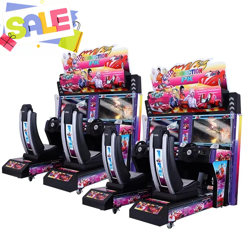 Wholesale Amusement Coin Operated Arcade Machines 42 Inch Lcd 2 Players Driving Simulator Racing Car Game Machine Custom