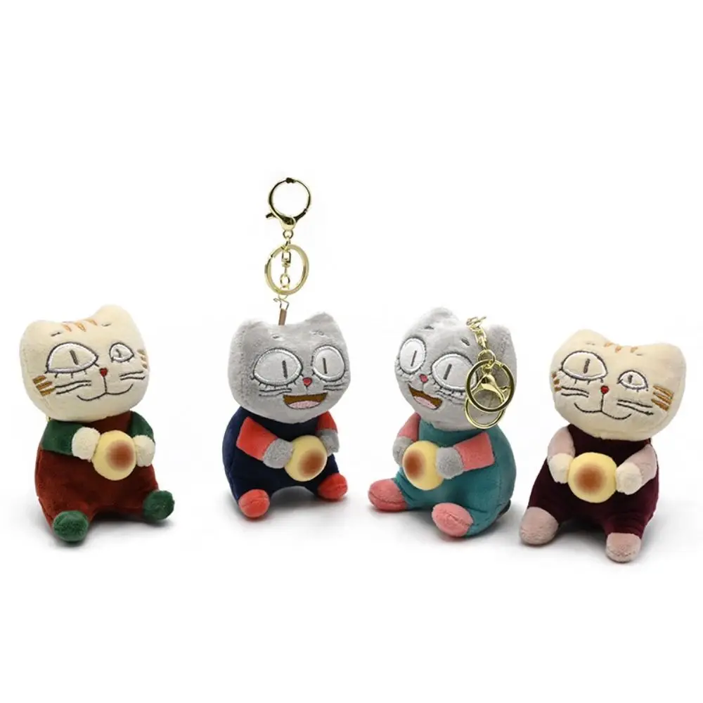 

Подвеска на рюкзак, плюшевый брелок с изображением кота, мягкий красочный милый кот, плюшевая кукла, мультяшный плюшевый брелок с животными, детский брелок для девочек
