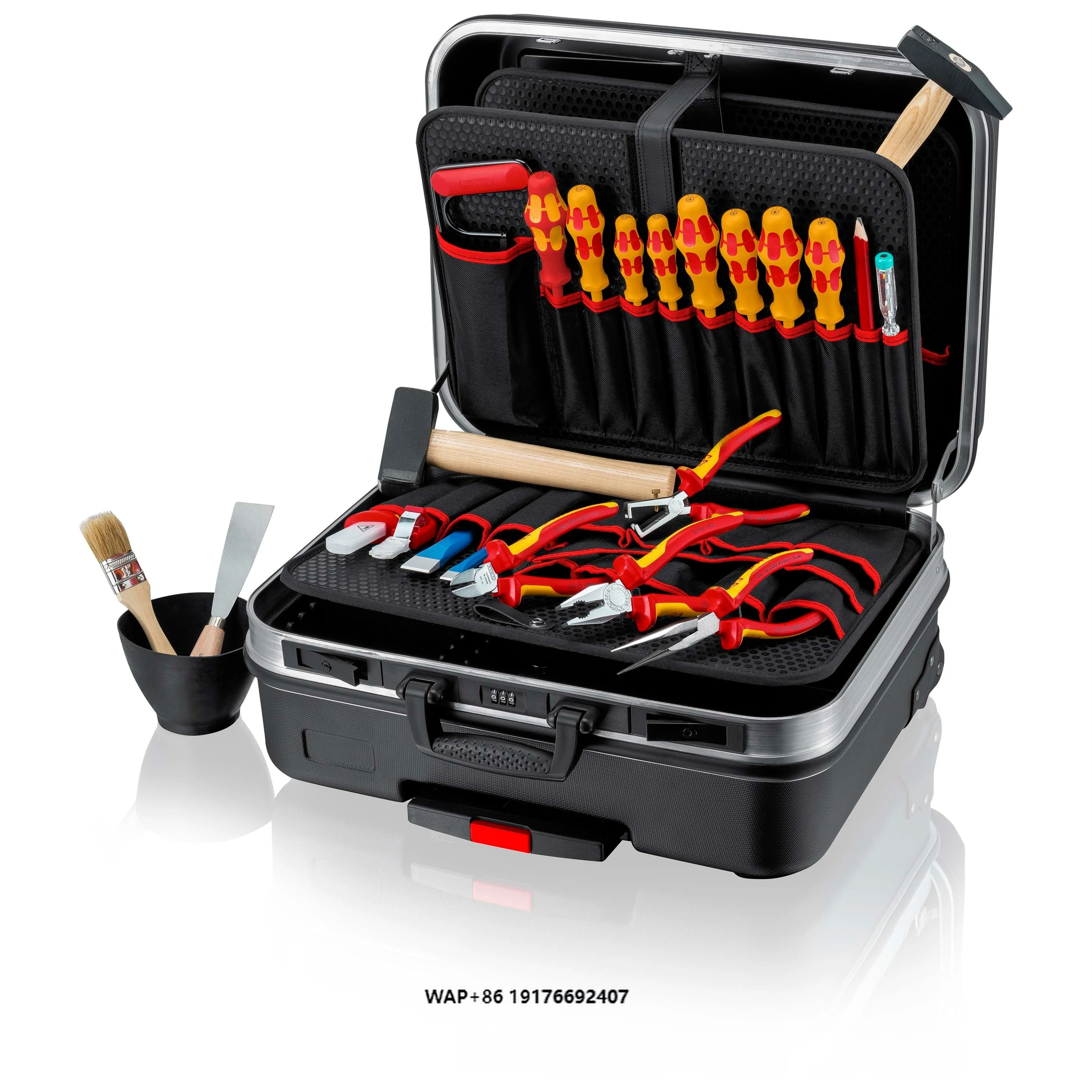 BIG Basic Move Hand Tools Set ABS Electro Tool Case Durable and Portable for Home or Workshop Use EU Origin