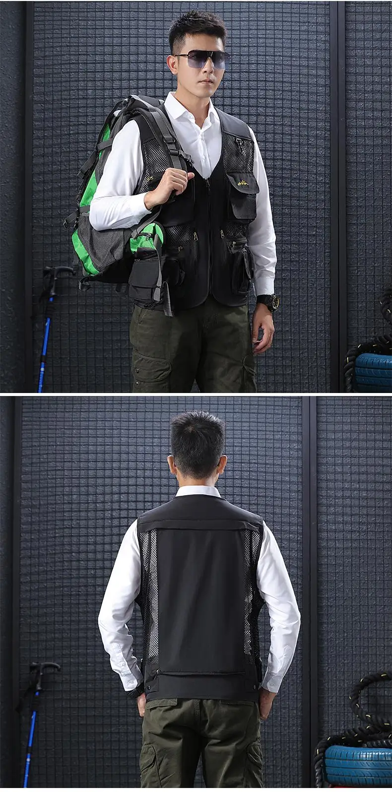 Outdoor Men's Multi-Pocket Vest description 7