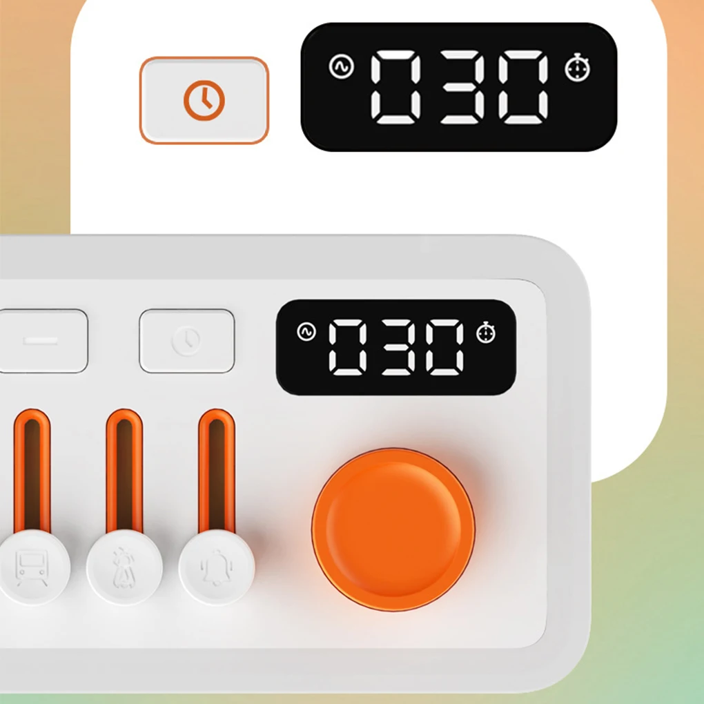 White Noise Sleep Sound Machine With 8 Nature Sounds, Portable Bluetooth Speaker 7 Colors Night Lights