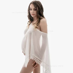Maternity Photography Props Sexy Transparent Soft Chiffon Cloak Pregnancy Photo Shooting Accessories Cape Wear