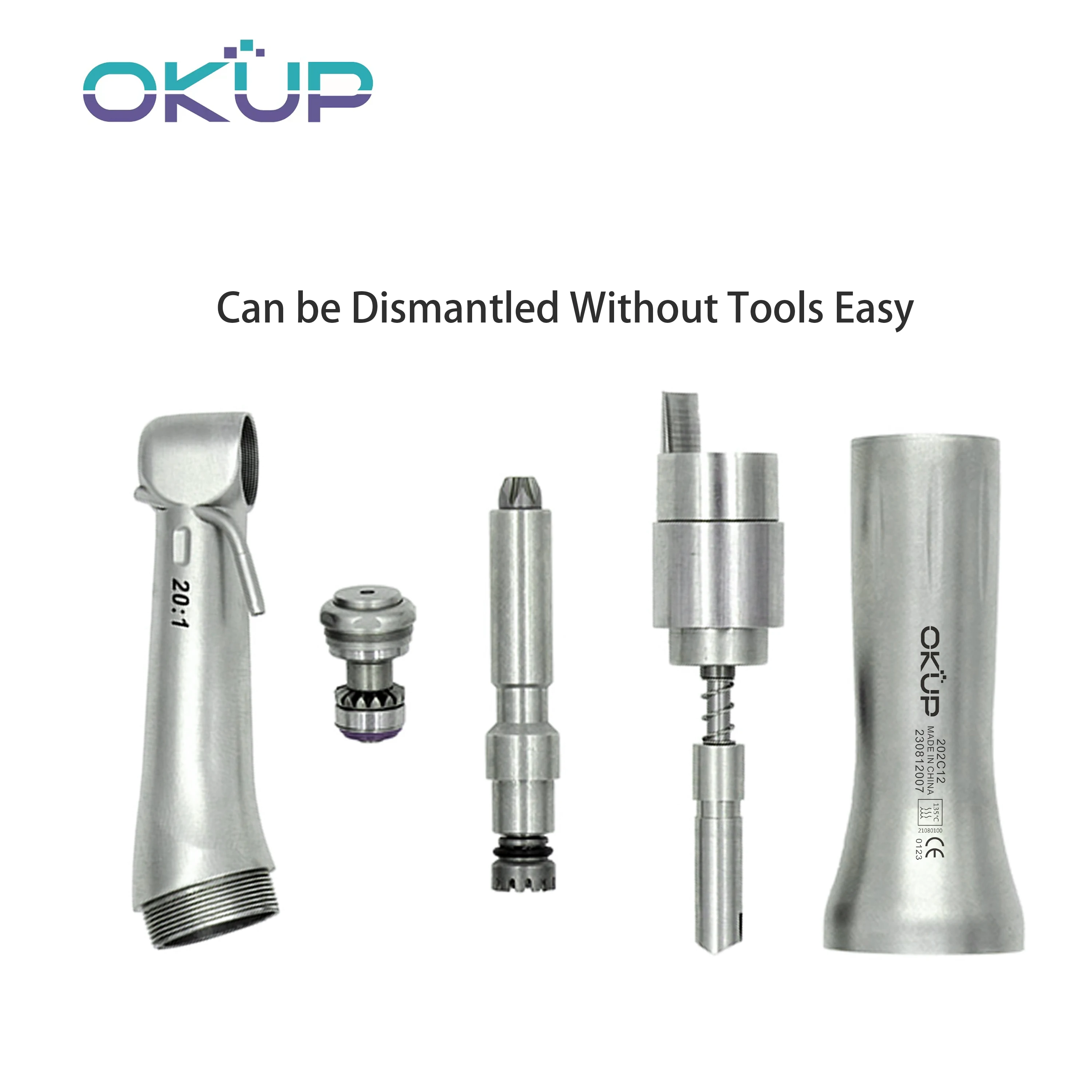 1Pcs Dental Cartridge Rotor Middle Gear Dentistry Accessories for SG20 20:1 Reduction Implant Contra Angle Low Speed Handpiece