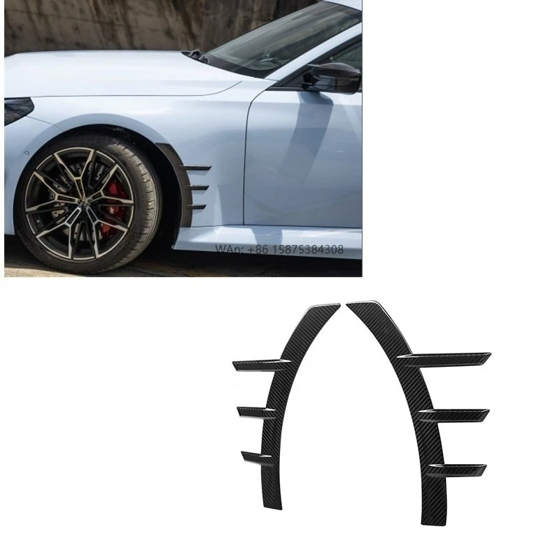 

M Performance Style 100% Dry Carbon Fiber Front Fender Vent for G87 M2 Coupe 2023+ Front Arch Trim