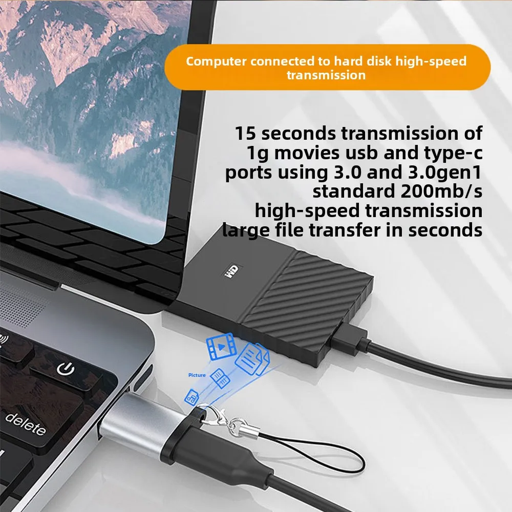 Universal Type-C to USB 3.0 Adapter Compatibility Metal 5Gbps Data Converters Adapters Mobile Phone Laptop Adapter