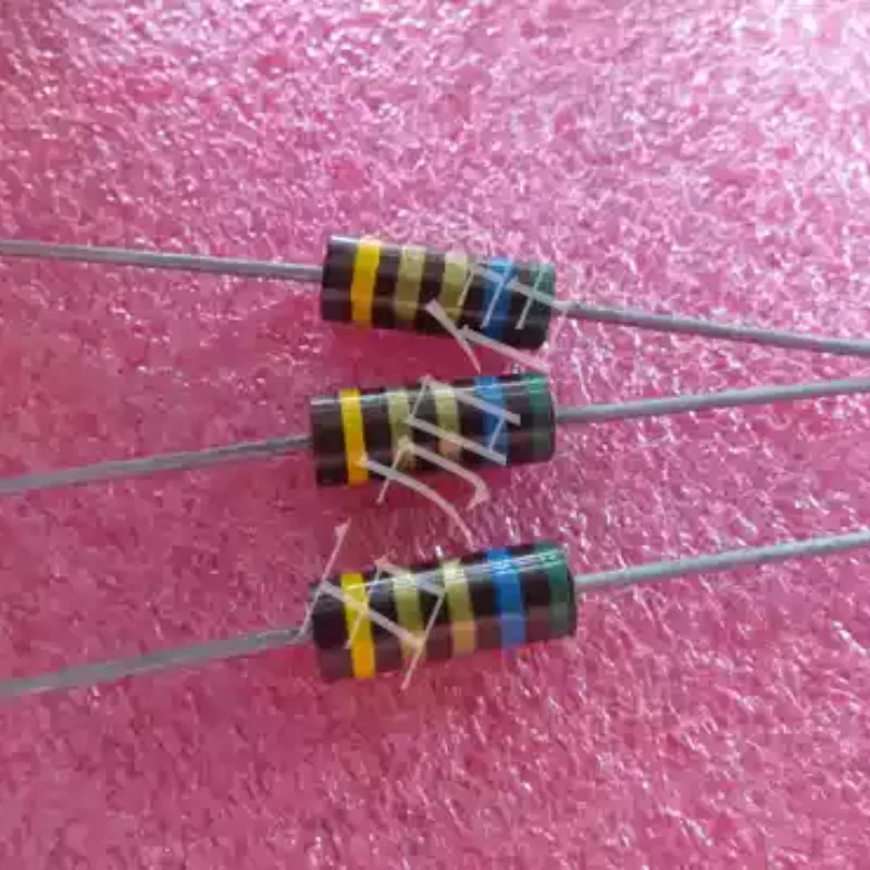 10-100pcs imported 5.6 Ω 5.6R 1W 5% non inductive resistor color ring resistor (non carbon core)